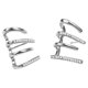 thumbnail image 2 of Qarigey Pendientes De Garra Fáciles De Usar Convenientes Para El Diario Pendientes Para Mujer Amplia Aplicación Elegante Plata Type3 NO3, 2 of 6
