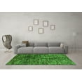 thumbnail image 3 of Ahgly Company Indoor Rectangle Abstract Green Modern Area Rugs, 2' x 5', 3 of 4