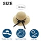 thumbnail image 2 of Circunferencia del sombrero de 56-58 cm, sombrero de paja con lazo, sombrero para el sol con protección solar de verano, sombrero de ala cruda, sombrero para el sol en la playa para vacaciones al, 2 of 5