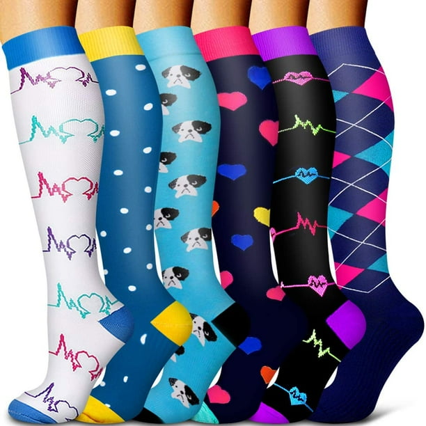 Copper Compression Socks Women & Men Circulation 6 pairs Best ...