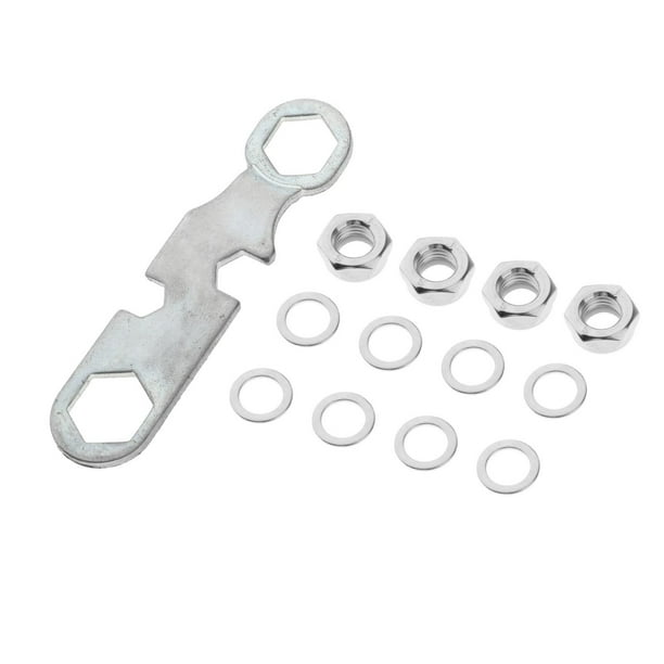 Tuercas de para camiones de monopatín de 4 pieza juego de espaciador de arandes de aleación de 8 piezas con herramienta múltiple de lve de 1 Pta Macarena Tuercas del eje del monopatín