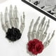 thumbnail image 3 of Horquillas Para El Pelo Con Huesos De Halloween Horquilla Con Mano Esquelética Flores Rojas Accesorios Para El Pelo Para Mujeres Y Niñas Horquillas Con Huesos Para Disfraces De Cosplay Fiesta Del Dí, 3 of 7