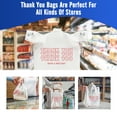 thumbnail image 4 of Cozymood 300 Count White Thank You Bags with Handles, 11.5 x 6.5 x 21 in Plastic T-Shirt Grocery Bags, 4 of 7