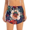 thumbnail image 2 of Rateoe Paisley2 Printed 2 in 1 Women's Workout Shorts for Athletic Gym Running Shorts with Phone Pockets-Medium, 2 of 7
