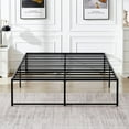 thumbnail image 4 of Javlergo 16 Inch Metal Platform Bed Frame Black - Full, 4 of 5