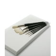 thumbnail image 4 of Creative Mark Pro Stroke Premium White Chungking Hog Bristle Artist Paint Brush - Value Set of 15 - Natural Bristle Brush w/ Great Control Suitable for Oils, Watercolors, Acrylics, Alkyds, Caseins, 4 of 6