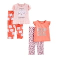 thumbnail image 1 of Conjunto de pijama Simple Joys de Carter's Toddler Girls 4T, 4 piezas, 1 of 3