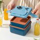 thumbnail image 4 of Plastic Double Lunch Box Office Lunch Box Microwave Oven Heating Portable Cartoons Children's Lunch Box, 4 of 6