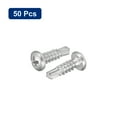 thumbnail image 3 of Uxcell #8 x 1/2" Self Drilling Screws, 50 Pack Phillips Pan Head Self Tapping Screws, 3 of 5