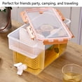 thumbnail image 4 of Plastic Drink Dispenser With Spigot, 3.5L Drink Dispenser With Faucet Lid, Dual Filtration Water  Container Clear Beverage Dispenser, Iced Beverage Dispenser For Fridge, 4 of 8
