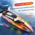 thumbnail image 2 of BAELLERT 1 Set Remote Control Boat Waterproof Electric RC Boat Toy with Colorful LED Lights for Outdoor Activity, 2 of 7