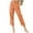 Orange, variant on LYXSSBYX Womens Plus Size Capri Pants Clearance Women Casual Solid Color Pockets Buttons Elastic Waist Comfortable Straight Pants