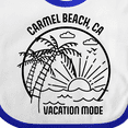 thumbnail image 4 of Inktastic Summer Vacation Mode Carmel Beach California Boys or Girls Baby Bib, 4 of 4