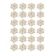 thumbnail image 1 of Fiudx Ofertas y liquidaciones Adornos para árbol de Navidad, simulación de copos de nieve, 24 unidades, 1 of 1