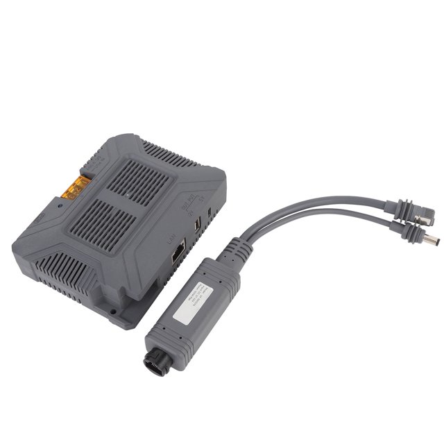 GigE Injecteur de PoE Passif, DC9-36V 5 en 1 Injecteur de PoE Garde de Surtension ESD Capacité de Stockage Efficace avec Répartiteur 100W pour Mini Antenne Satellite