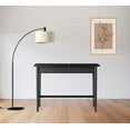 thumbnail image 6 of Modern Black Writing Desk with Drawers – Home Office Wooden Work Table, 6 of 6
