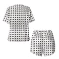 thumbnail image 5 of Naloa Airplane Women's Short-Sleeved Pajama Set, Loungewear, Summer pajamas, Breathable Cozy -, 5 of 9