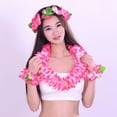 thumbnail image 4 of 1 Set Thickening Vibrant Color 80Pcs Flower Hawaiian Garland Hawaiian Flowers Necklace Headband Bracelets Lei Party Supplies, 4 of 7