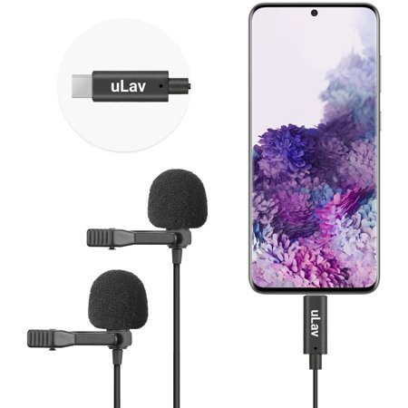UPC: 0817711021855 | Movo uLav-Duo Dual Digital Lavalier Omnidirectional Clip on Microphone with USB Type-C Connector Compatible with iPad Pro  Samsung Galaxy  LG  HTC Google Pixel  Other USB-C Type Smartphones