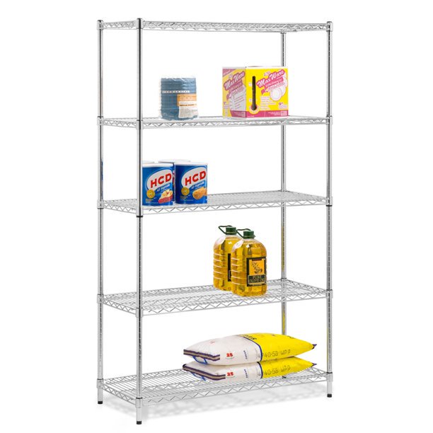 5Shelf Storage Shelves Heavy Duty 5 Tiers Standing Shelving Units