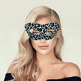 thumbnail image 5 of Unique Bargains 1 Pc Leopard Party Mask Blue Black Fabric EVA, 5 of 5