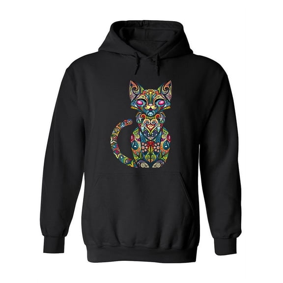 Zentangle Cat Hoodie Women -Image by Shutterstock, Female 3X-Large