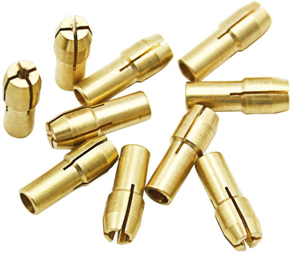 Brass Drill Chuck Collet Bits Shank 4.3mm For Dremel Rotary Tool 10Pcs 0.5-3.2mm