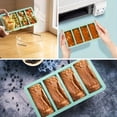 thumbnail image 7 of Large Silicone Ice Tray Mold with Cover, 4-Grid Strip Design for Freezing Soup, Broth, Sauce, Easy Release and Demold, 7 of 7