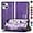 Purple, variant on for iPhone 14 6.1" Phone case,[3 Credit Card Slot][RFID Blocking Leather] Flip Folio Book Shockproof Protector,Holder Stand Cases,Women Men for Apple 14 Wallet Cover,Red