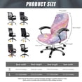 thumbnail image 7 of POLERO Marble Dream Dustproof All-in-One Computer Office Chair Covers, Breathable Elastic Cloth Computer Chair Slipcovers for Gaming, 7 of 7