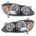 thumbnail image 6 of 2pcs Headlights Assembly White Headlamp Housing Fit for 2003 2004 2005 2006 2007 2008 Toyota Corolla, Front Left & Right, 6 of 7