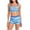 Blue-16, variant on Lopeceal Women Two Piece Swimsuits with Boyshorts High Waisted Bikini Set Sporty Tummy Control Bathing Suit Athletic Swimwear