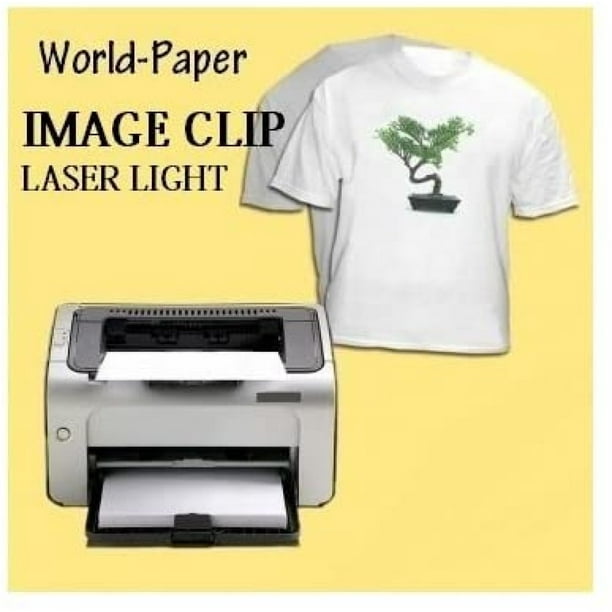 Photo ImageClip Laser Heat Transfer Paper 8.5x11 Image Clip White