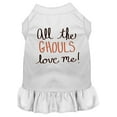 thumbnail image 4 of Halloween Pet, Dog  Cat Dress Screen Printed, "All The Ghouls Love Me", 4 of 10