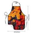 thumbnail image 4 of Fuzoiu Marigold Flowers In Different Colors Print Waterproof Apron, Kitchen Apron for Women Men Chef, Apron for Christmas Dinner Party Cooking Baking Crafting House Cleaning Kitchen, 4 of 7