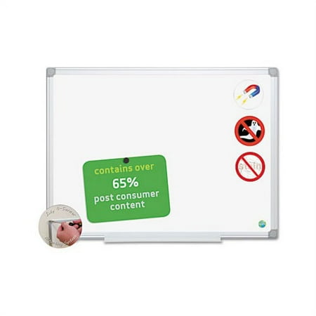 UPC: 0603750542259 | Earth Ceramic Dry Erase Board 48×72 Aluminum Frame  White board