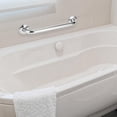 thumbnail image 3 of Barra de apoyo de acero inoxidable para bañera e inodoro, 39,5 cm de largo, antideslizante, para ducha y baño, 3 of 8