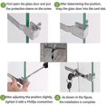thumbnail image 3 of 3 Pieces Terrarium Display Cabinet Sliding Glass Door Lock, Sliding Glass Door Latches, Cam Locks, Mailbox Drawer Cupboard Lock With 6 Keys, Zinc Allo, 3 of 5