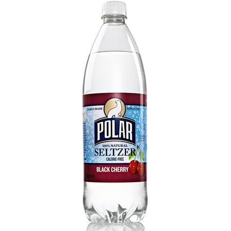 Polar Seltzer Water, Black Cherry, 33.8 Fl Oz