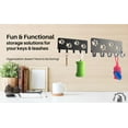 thumbnail image 2 of The Metal Peddler Walking Paws Key Rack Small 6x3 inch Wwith 5 Hooks - Made in USA, 2 of 6