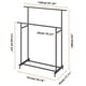 thumbnail image 3 of Calmootey Perchero de Doble Varilla para Ropa, Perchero para Colgar con Ruedas, Organizador de Ropa portátil para Dormitorio, Sala de Estar, Tienda de Ropa, Negro, 3 of 5