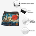 thumbnail image 3 of Yiaed Whimsical Sailboat Ocean Art Print Men's Soft Cotton Boxer Shorts Breathable Boxers Underwear Moisture-Wicking Underwear Stretch Boxer Briefs for Man-X-Large, 3 of 5