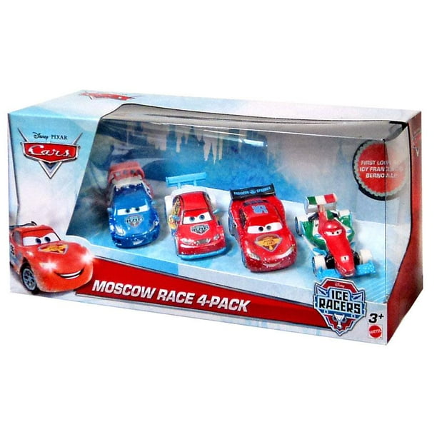 Disney Cars Ice Racers Moscow Race Exclusive 1:55 Diecast Car 4-Pack