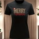 thumbnail image 3 of Playera Blusa Con Estampado Merry Christmas Estilo Animal Print Ropa Para Mujer Color Negro Talla Chica Marca Emil SaEs, 3 of 4
