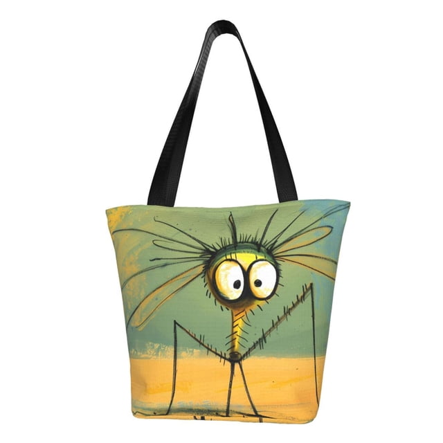 Balery Quirky Cartoon 123 Bolsa de Hombro con Diseño, Bolsa Grande y Duradera, Bolsa Versátil para Compras