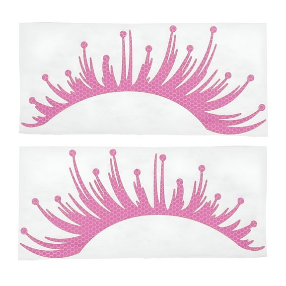 MELIVO 1 Pair of Car Headlight Eyelashes Stickers Reflective Waterproof Vinyl Decal Fake Eyelash Stickers for Car SUV Truck Cute Car Headlight Decoration