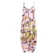 thumbnail image 5 of ICHUANYI Clearance Women's Fashion Sexy Vintage V Neck Sleeveless Printing Party Dresses(Pink, L) ICHUANYI WER2023081015815, 5 of 5