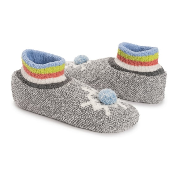 MUK LUKS Women's Cozy Ribbed Cuff Bootie Socks