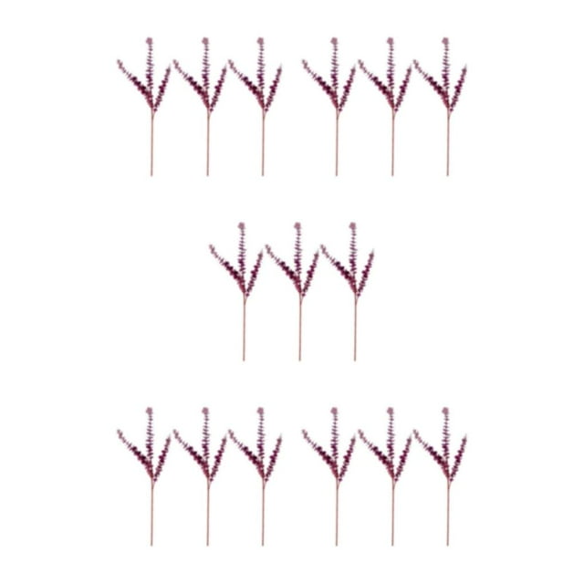 Baohd 3x Realistic Appearance Artificial Plants Nature S Charm To Space Easy To Clean purple 5Set