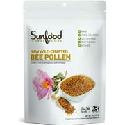 Sunfood Superfoods Raw, Wildcrafted Bee Pollen Granules Superfood Powder, 8 Oz